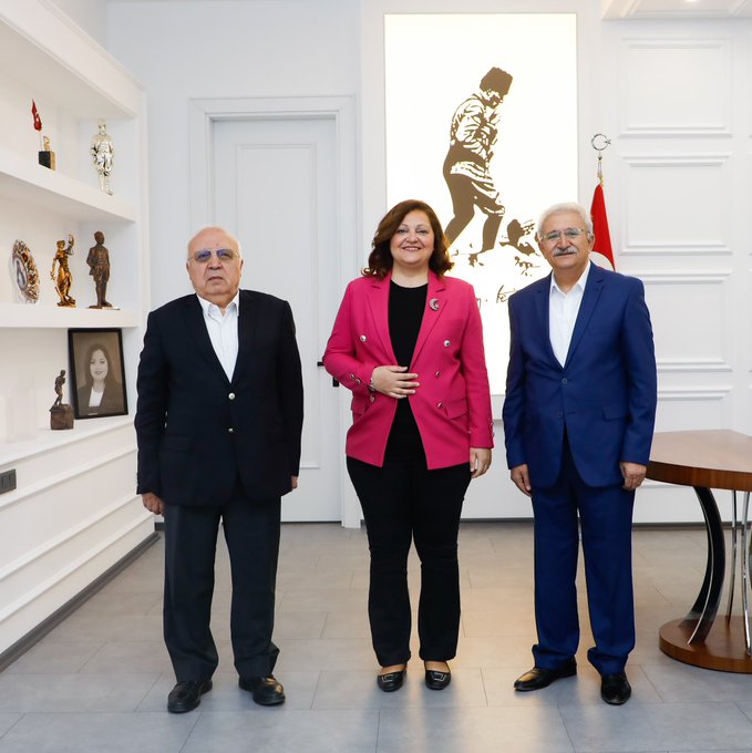 Başkan Köksal'a İş İnsanları Demirel ve Bayrak'tan Ziyaret