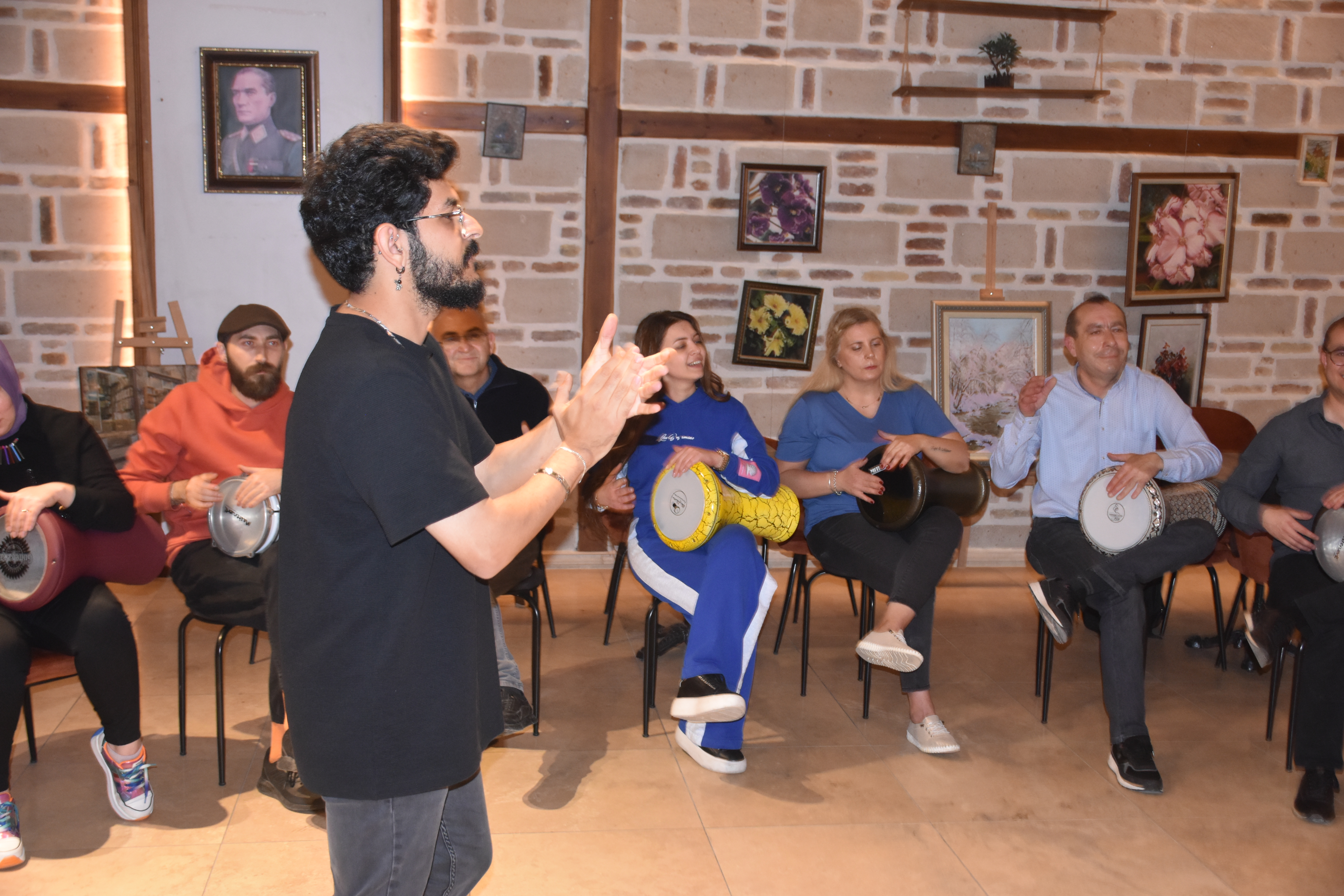Kalp Nakli Bekleyen Çocuk İçin Sahne Alacaklar! Darbuka kursuna katılan 40 kursiyer 2,5 yaşındaki İbrahim yararına konser verecek