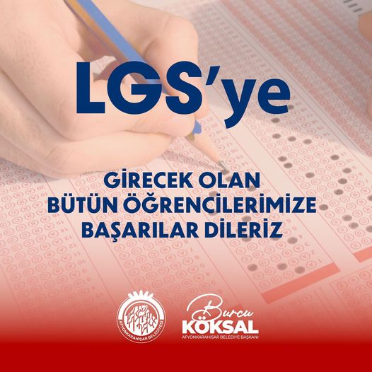 "HAYAL ETTİĞİNİZ GELECEĞE KAVUŞMANIZ DİLEĞİYLE" DİYEREK  DESTEĞİNİ BELİRTTİ