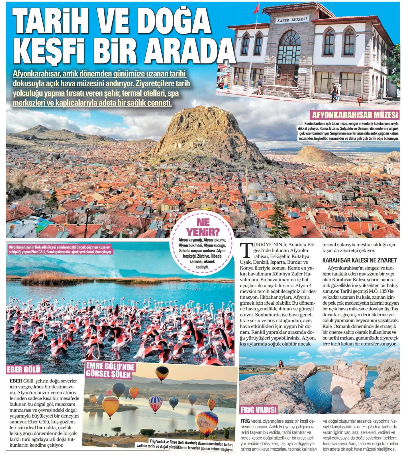Afyonkarahisar'ın Eşsiz Güzellikleri, Ulusal Medyada Büyük İlgi Uyandırdı!