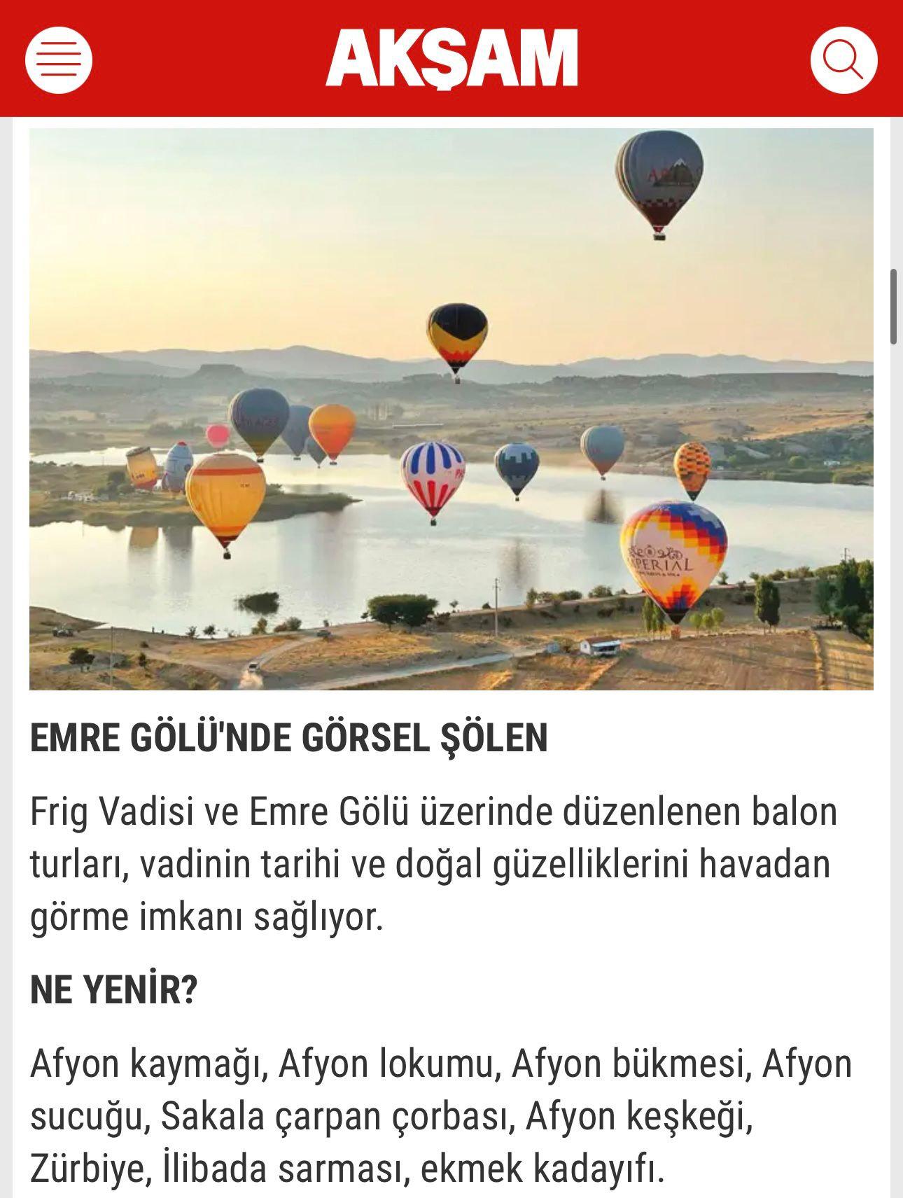 Afyonkarahisar'ın Eşsiz Güzellikleri, Ulusal Medyada Büyük İlgi Uyandırdı!