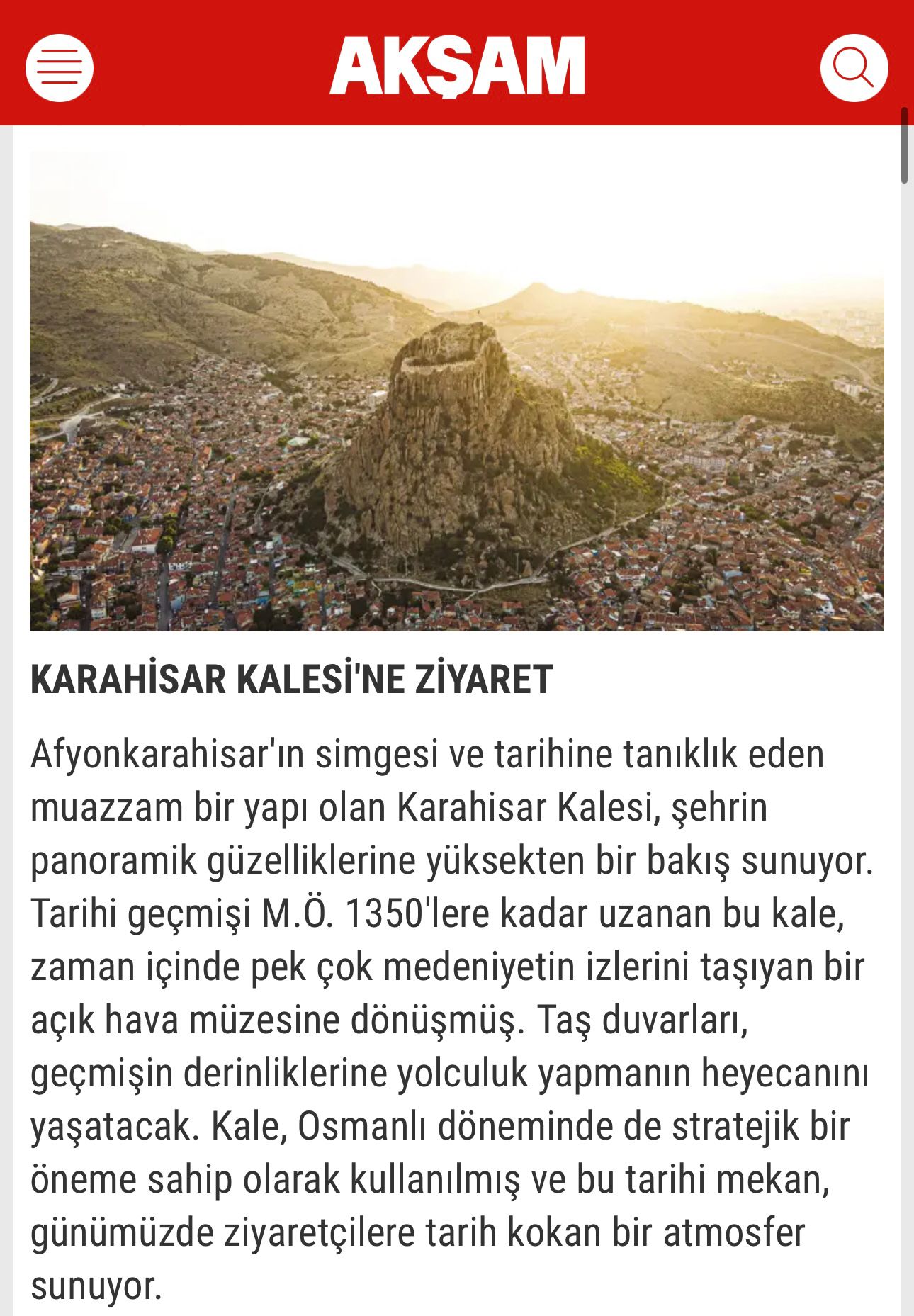 Afyonkarahisar'ın Eşsiz Güzellikleri, Ulusal Medyada Büyük İlgi Uyandırdı!