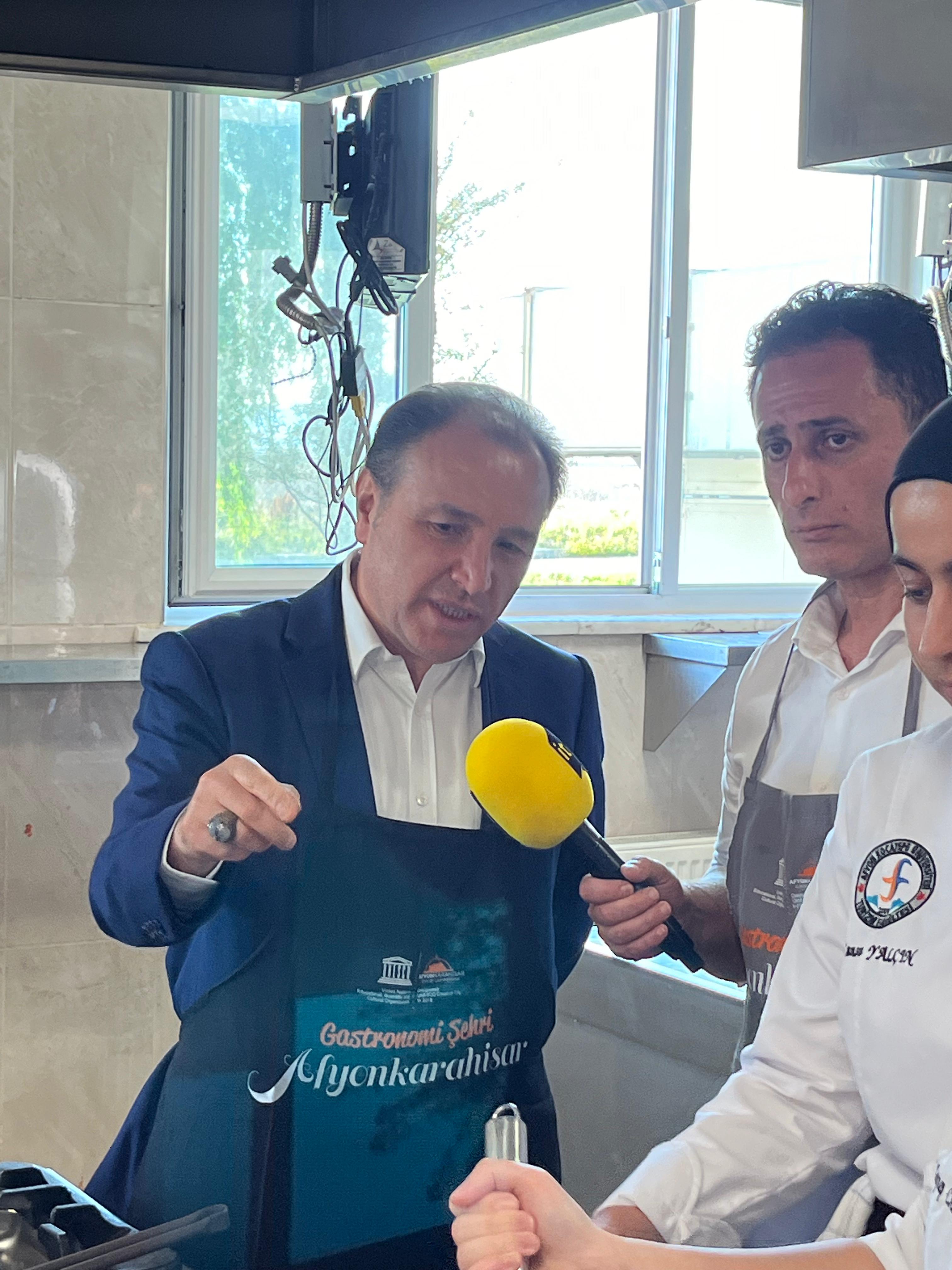 Rektör Karakaş, Uluslararası Gastronomi Workshop'unda Afyonkarahisar'ın Lezzetlerini Tanıttı