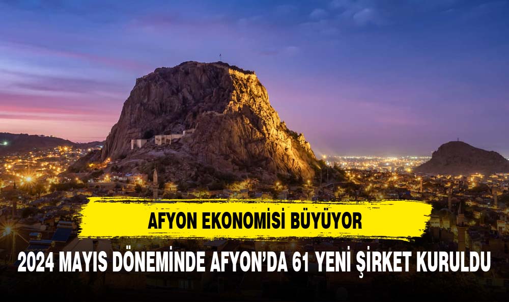 Mayıs 2024 Döneminde  Afyonkarahisar'da 61 Yeni Şirket Kuruldu