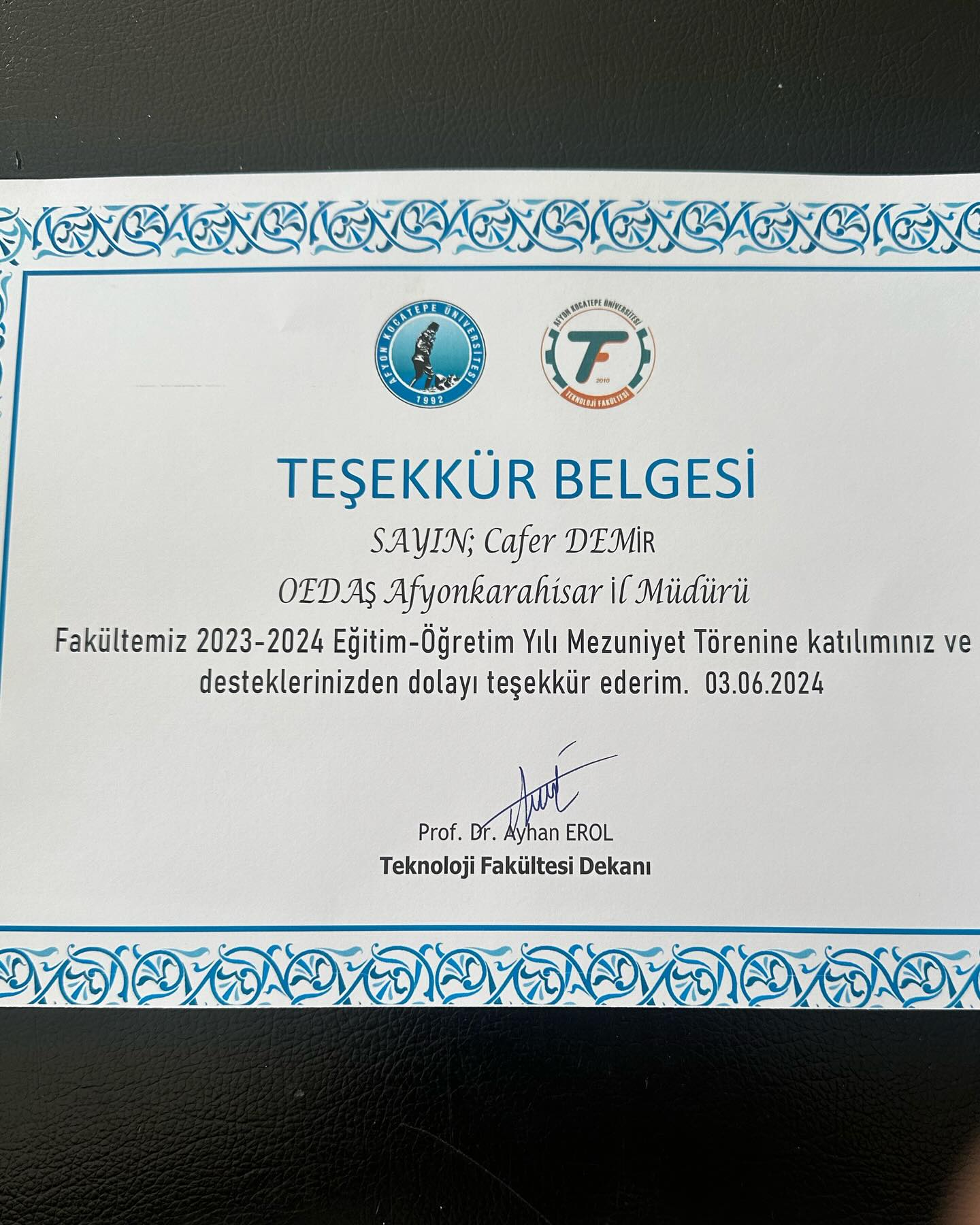 MÜDÜR DEMİR GENÇLERİN HEYECANINA ORTAK OLDU