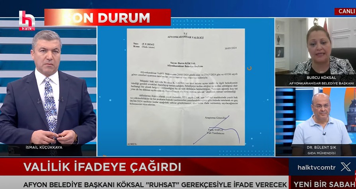 Başkan Köksal Halk TV Yayınına katıldı