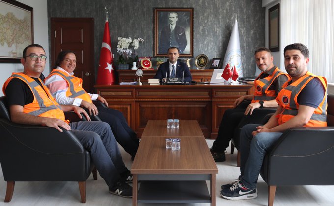 Dinar Arama Kurtarma Ekibinden Kaymakam Özkır'a Ziyaret