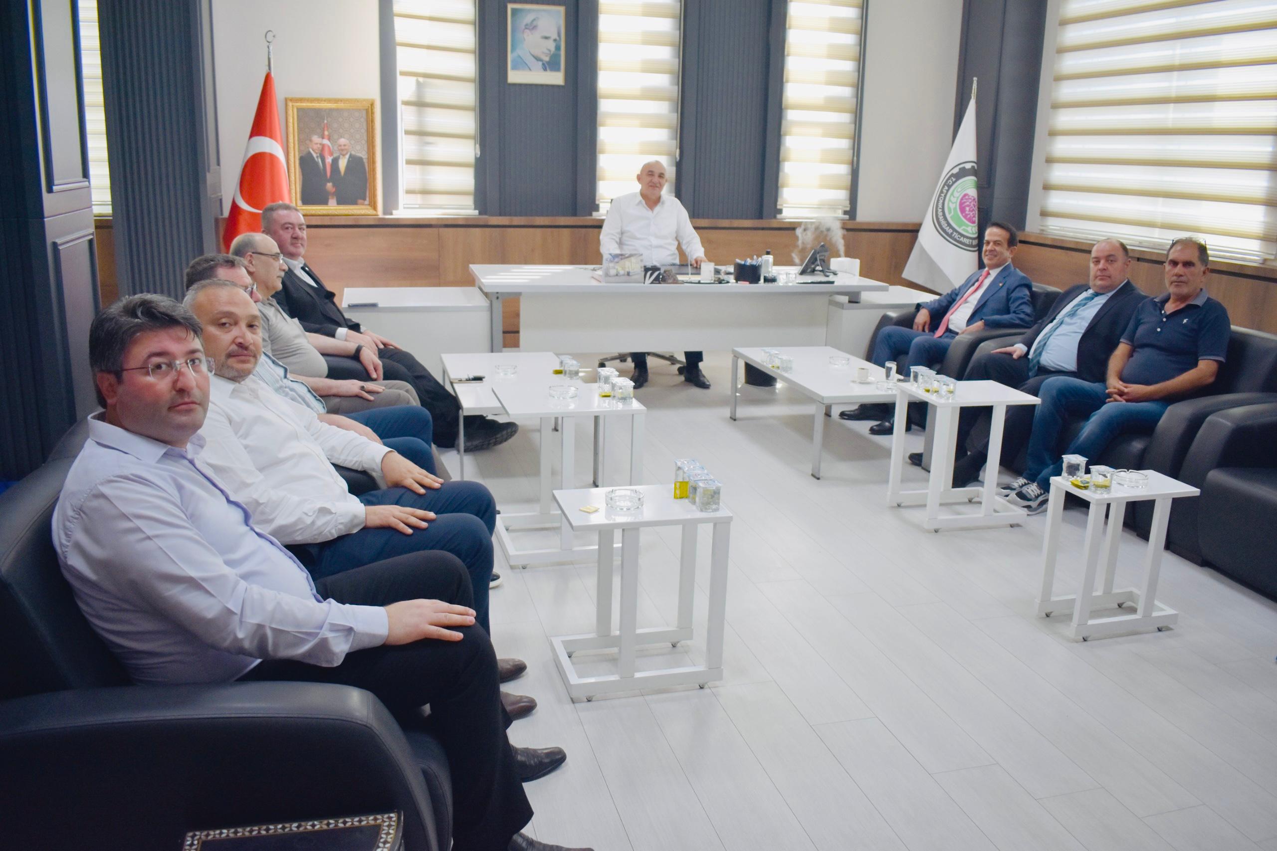 ’’ AFYONKARAHİSAR TİCARET BORSASI TOBB YÖNETİM KURULU ÜYESİ ÇANDIR’I AĞIRLADI ‘’