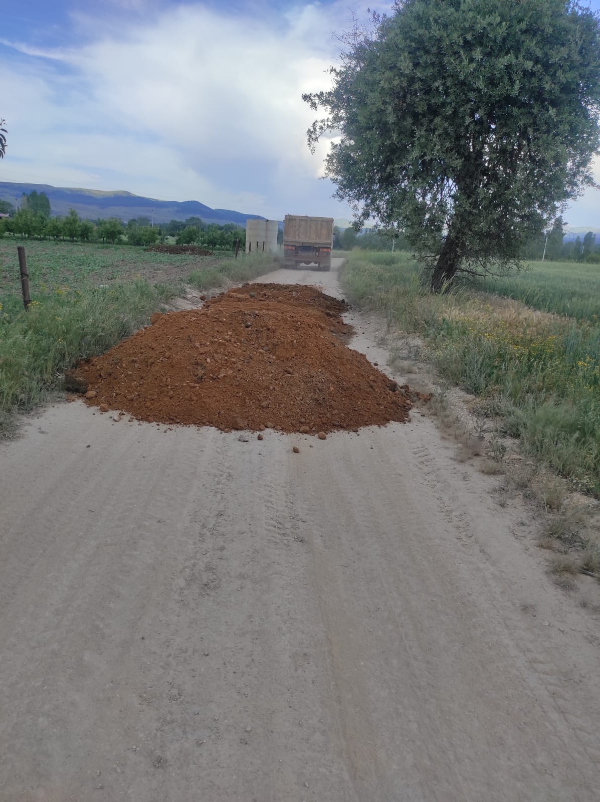 Taşoluk Belediyesi Bozuk Yollar İçin Sahada