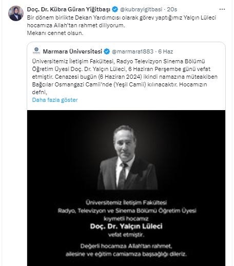 Vali Yiğitbaşı Taziye Mesajı Yayınladı