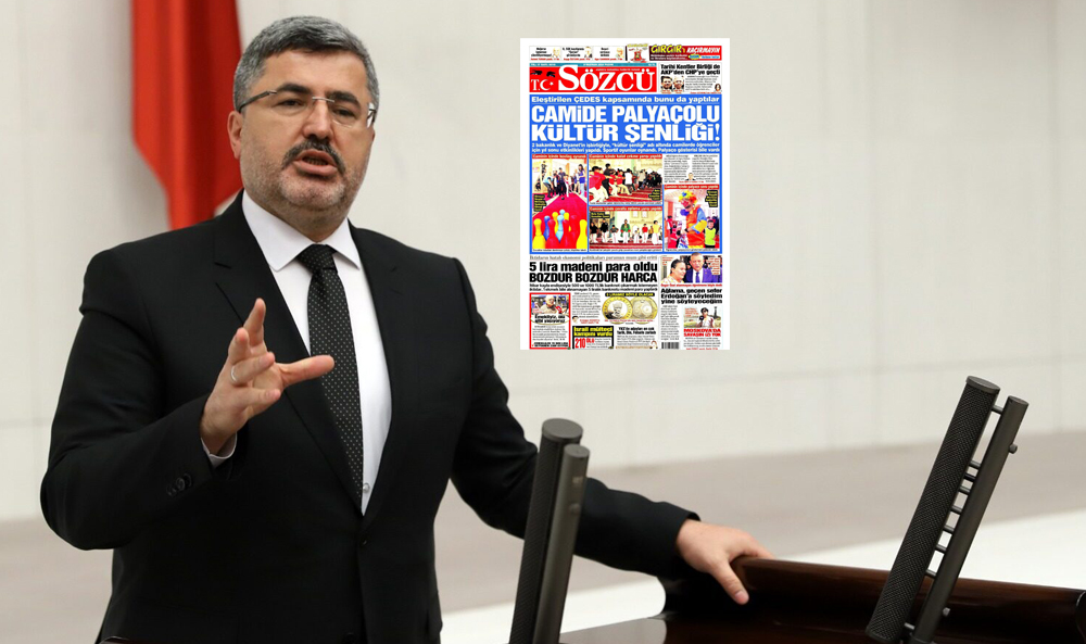 AK Partili Özkaya'nın Gündemi Sözcü Gazetesi Oldu