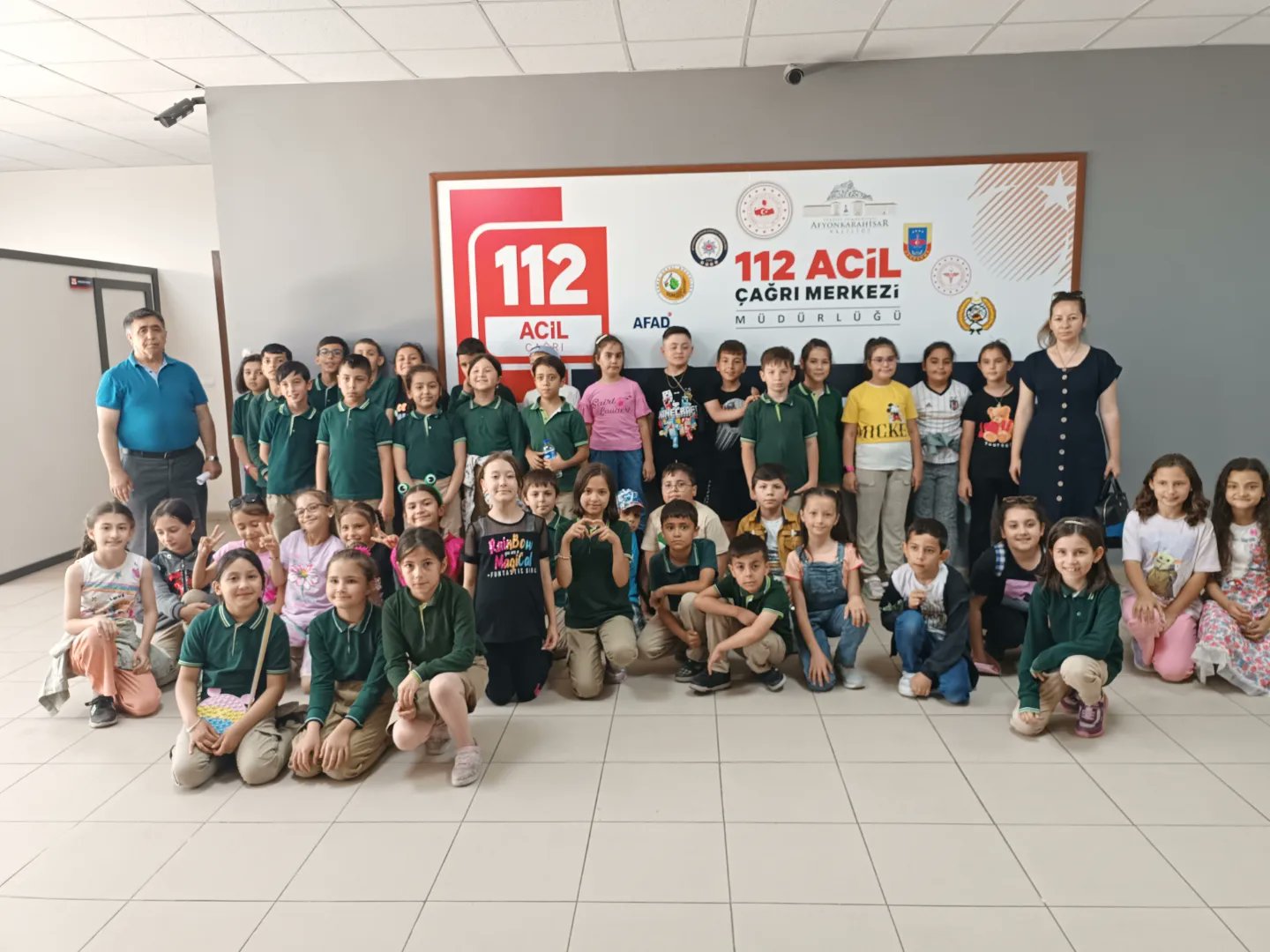 Kazım Özer'in Minikleri 112 Komuta Merkezi'nde Ağırlandı