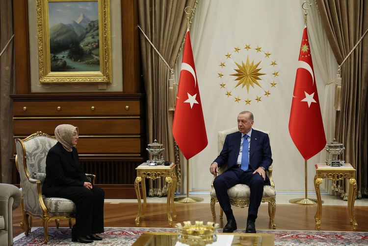 Cumhurbaşkanı Erdoğan, Ayşe Ateş'i Kabul Etti