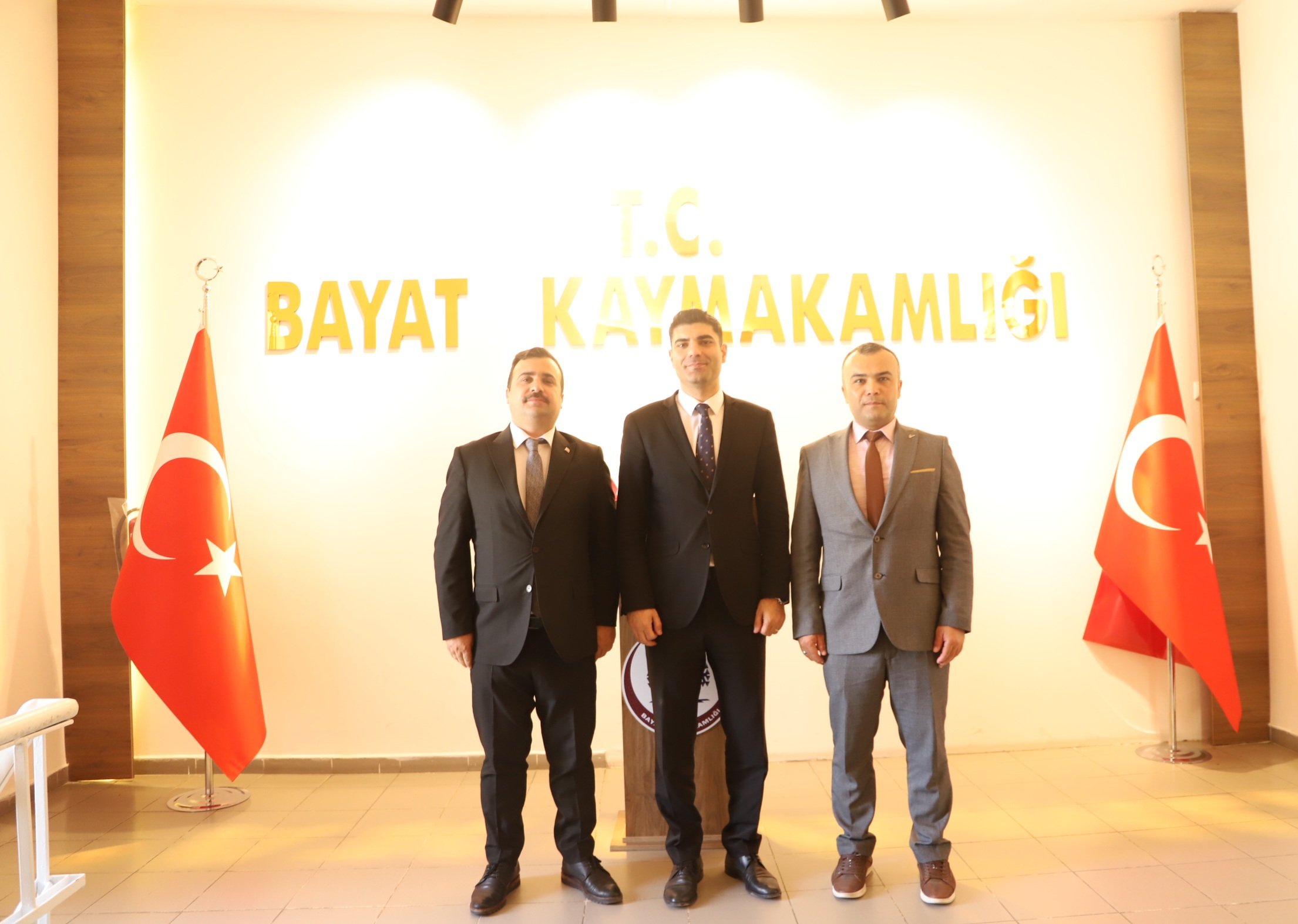 Kaymakam Öztürk’e Hayırlı Olsun Ziyareti Müdür Tanyeri’den Geldi