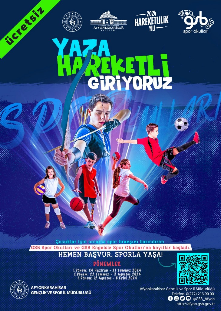 GENÇLERE 25 FARKLI BRANŞTA SPOR İMKÂNI