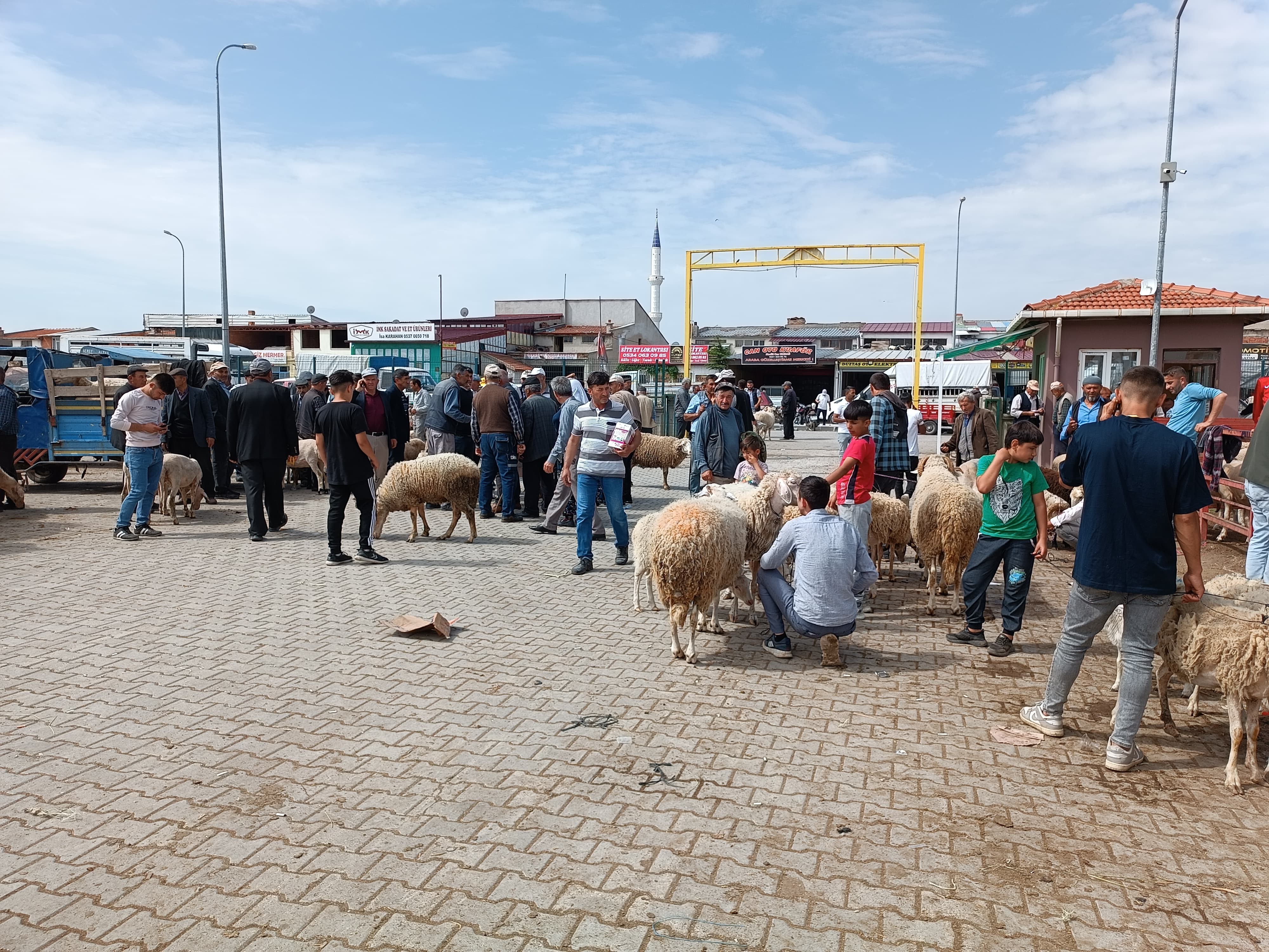 Afyonkarahisar'da Küçükbaş Kurbanlıklar Müşterilerini Bekliyor: Pazarda hareketlilik bayrama sayılı günler kala arttı