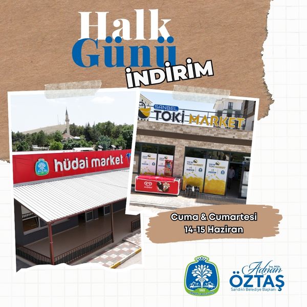 Sandıklı Belediyesi'nden Halka Özel İndirim!