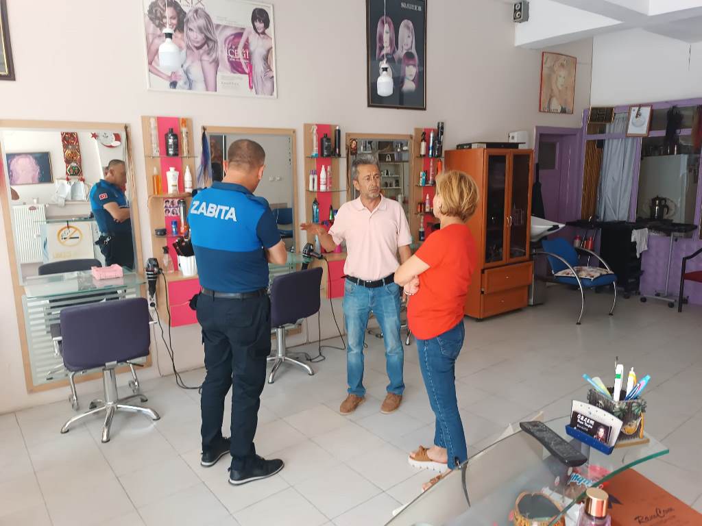BERBER VE KUAFÖR SALONLARI DENETLENDİ