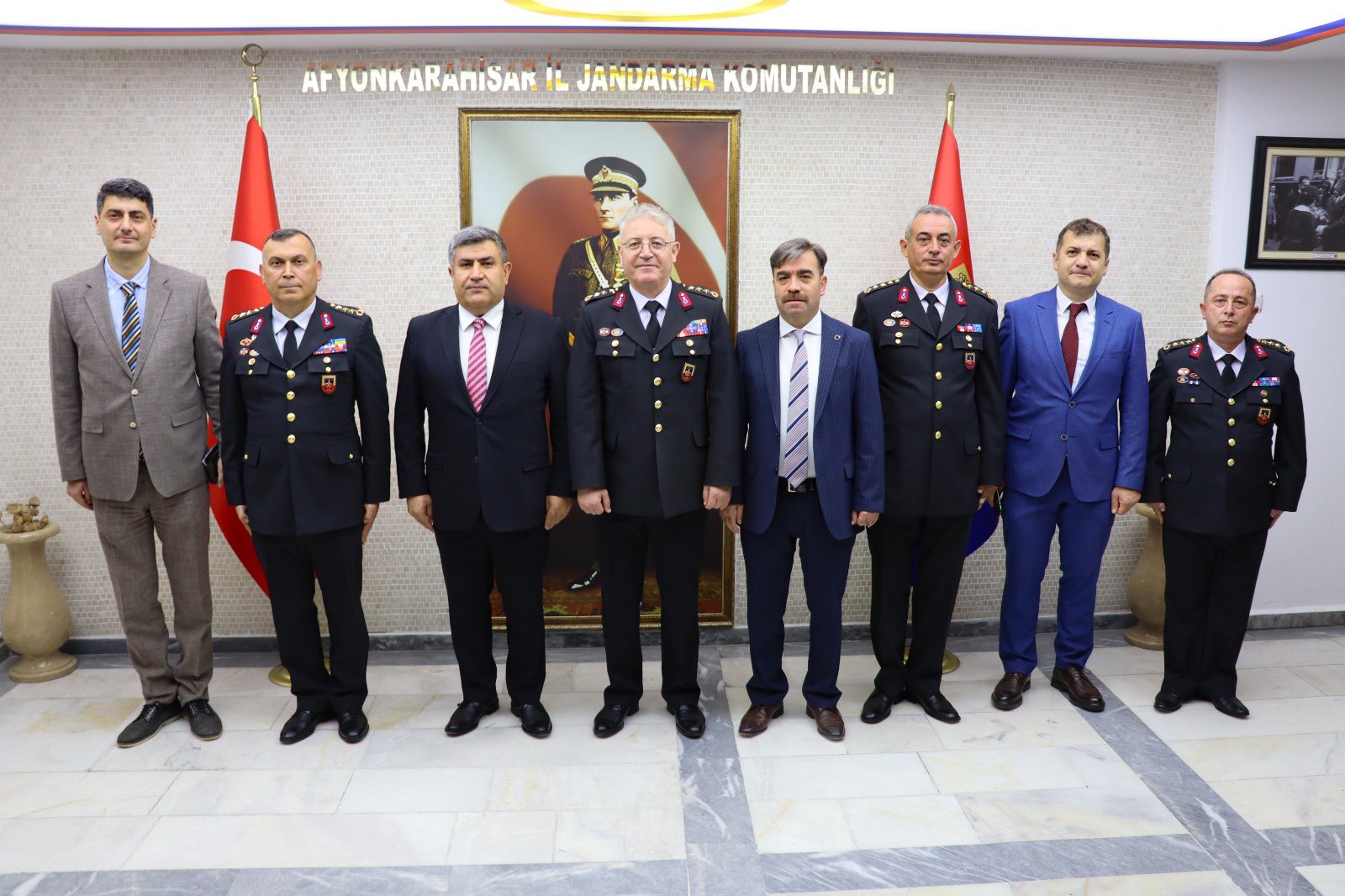 ''Hep Birlikte Omuz Omuza'' Emniyet Müdürü Ay'dan Albay Yağan'a Ziyaret