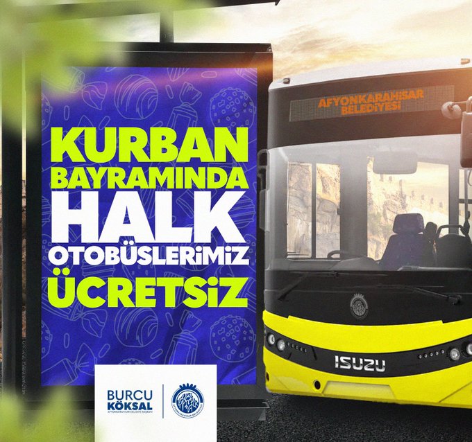 Halk Otobüsleri Bu Bayramda Ücretsiz