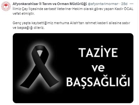 Veteriner Hekim Genç Yaşta Hayatını Kaybetti