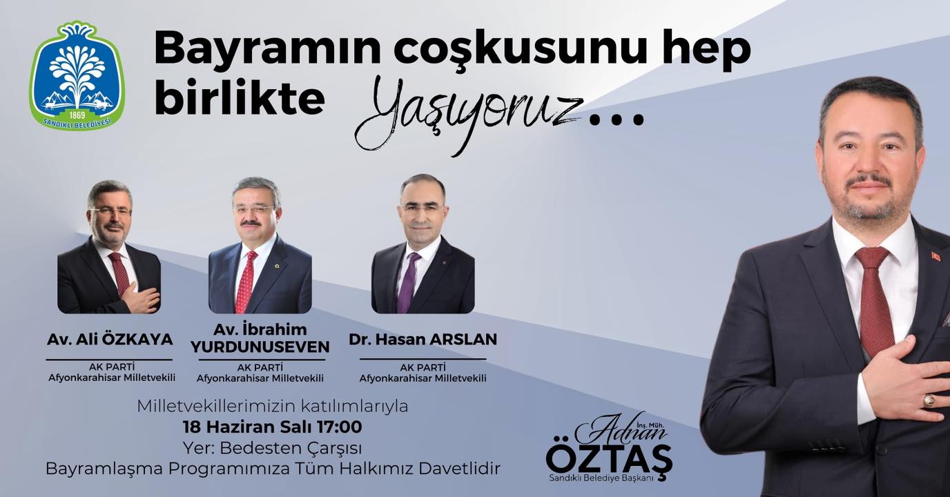 Sandıklı Belediyesi Kurban Bayramı Bayramlaşma Programı
