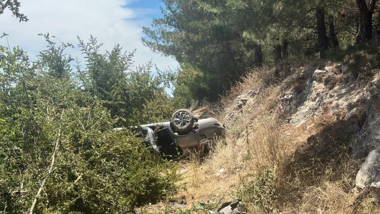 Otomobile Çarpan Araç Takla Attı!