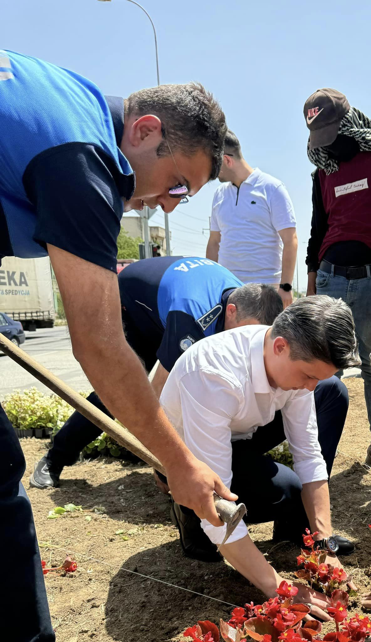 Genç ve Dinamik Başkan Çiçek Çalışmaları Yerinde İnceledi