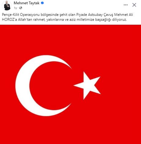 Acı Haber Sonrası MHP’li Taytak Taziye Paylaştı