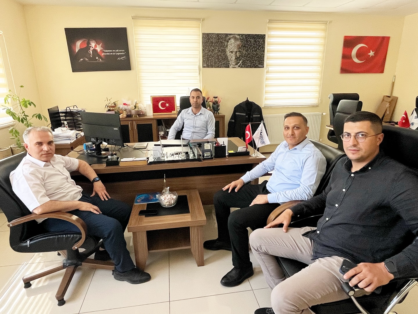 Kaymakam Duru Müdür Güneş’ten Bilgiler Aldı