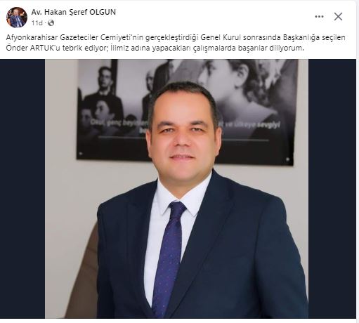 İYİ Parti Genel Başkan Yardımcısı  Olgun AGC Başkanı Artuk'u tebrik etti