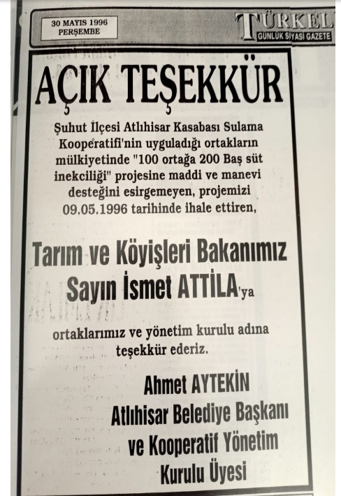 İSMET  ATTİLA-29-  KÖY HİZMETLERİ -3-