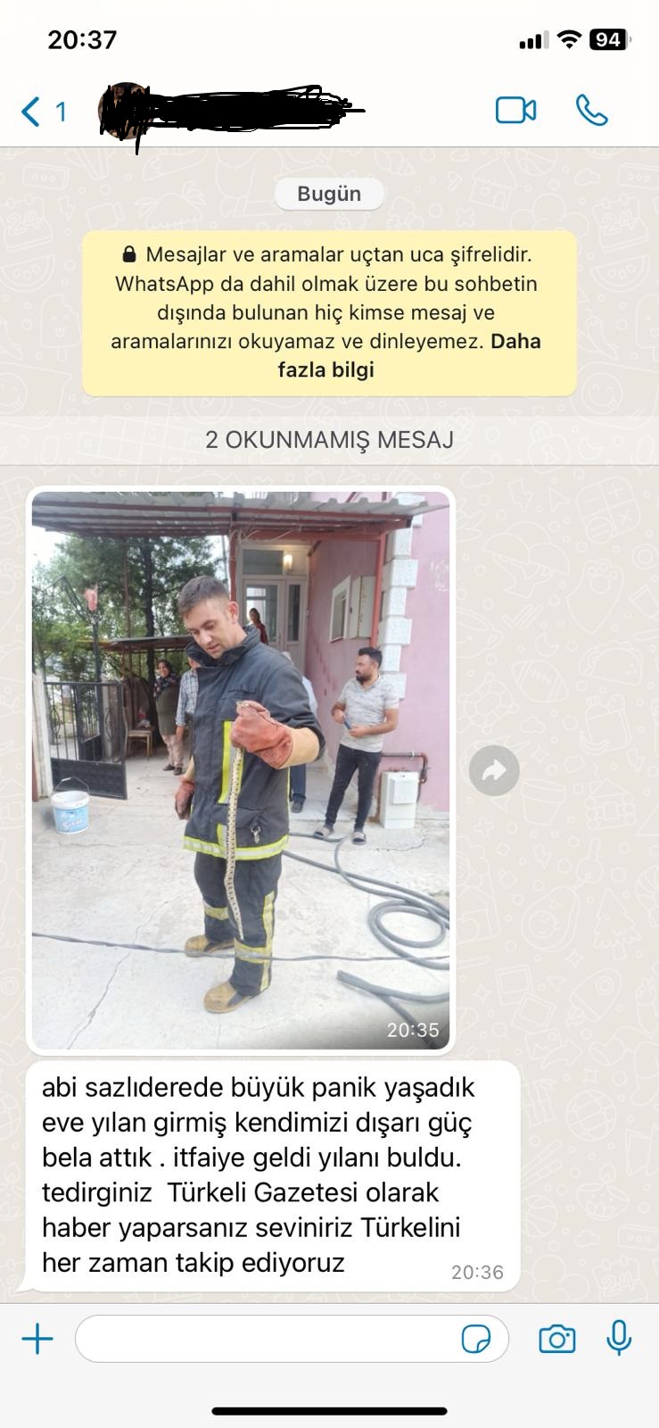YILAN PANİĞİNİ TÜRKELİ İLE PAYLAŞTILAR