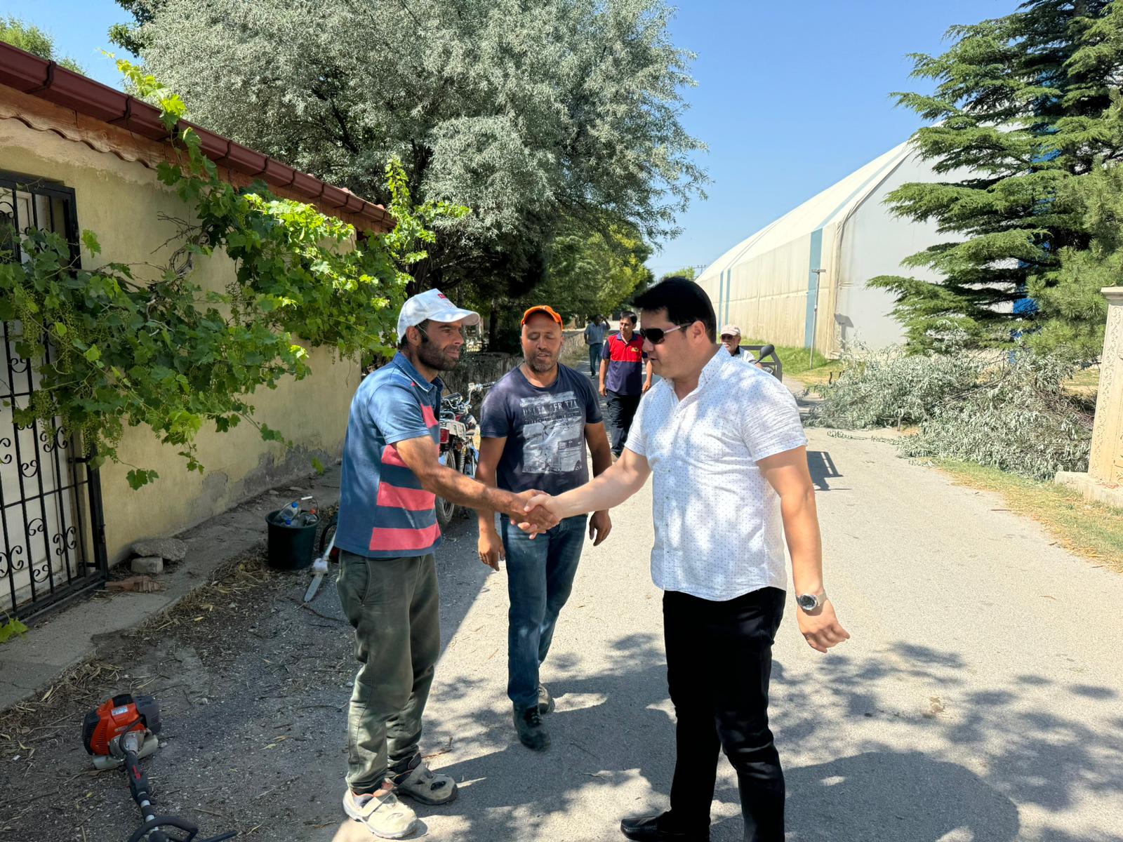 Başkan Aynacı Yeniden Hizmete Açılacak İtfaiye Merkezini İnceledi