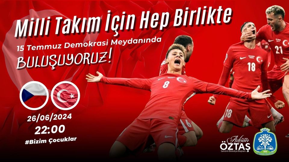 Sandıklı Belediyesi'nden Milli Maç İzleme Etkinliği