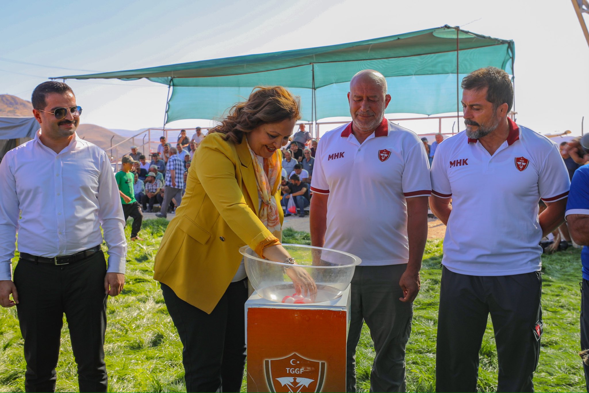 Başkan Köksal Karaadilli'de Yağlı Güreşlere Katıldı