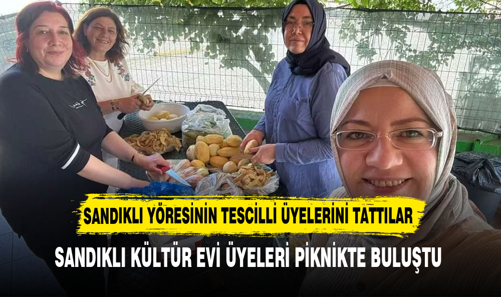 Sandıklı Kültür Evi Üyeleri Kaplıcada Piknik Düzenledi
