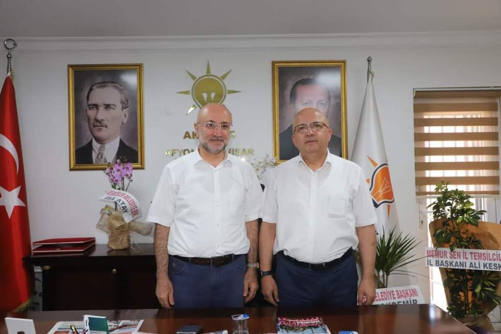 ÇOBAN'DAN ŞAHİN'E HAYIRLI OLSUN ZİYARETİ