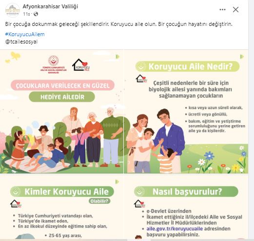 AFYONKARAHİSAR VALİLİĞİNDEN ANLAMLI PAYLAŞIM