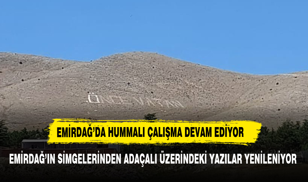 Emirdağ'ın Sembolünü el birliği ile yeniliyorlar