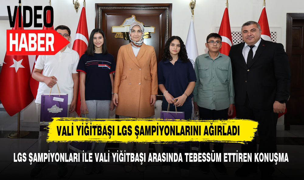 LGS ŞAMPİYONLARI İLE VALİ YİĞİTBAŞI ARASINDA TEBESSÜM ETTİREN SOHBET