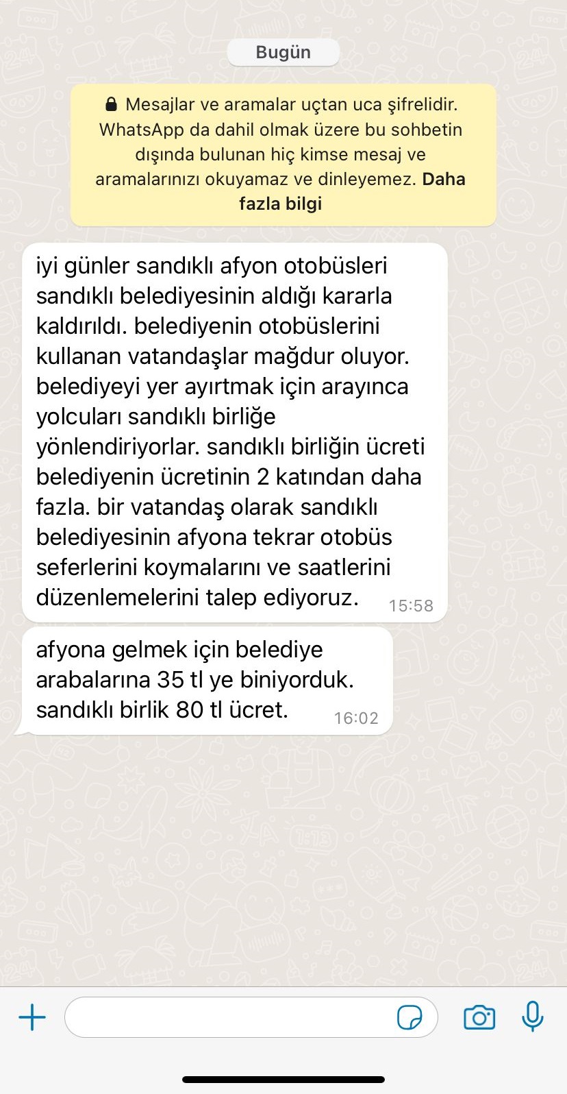 Sandıklı Belediyesi’nden şok karar...Vatandaşlar otobüs seferlerini geri istiyor!