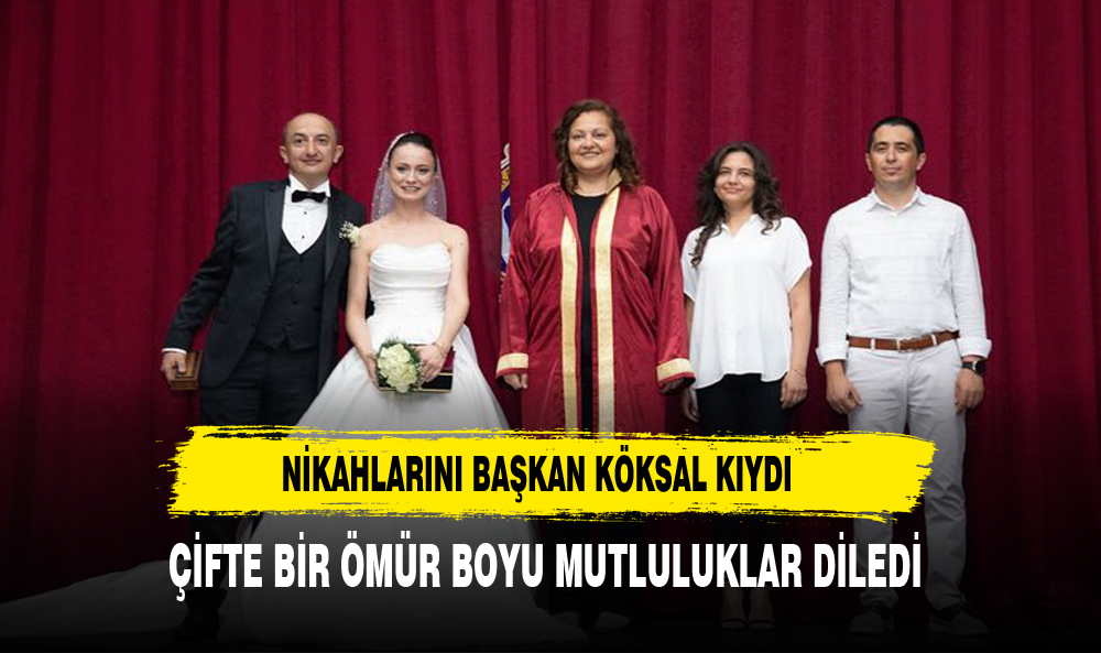 KÖKSAL GENÇ ÇİFTİN MUTLULUĞUNA ORTAK OLDU