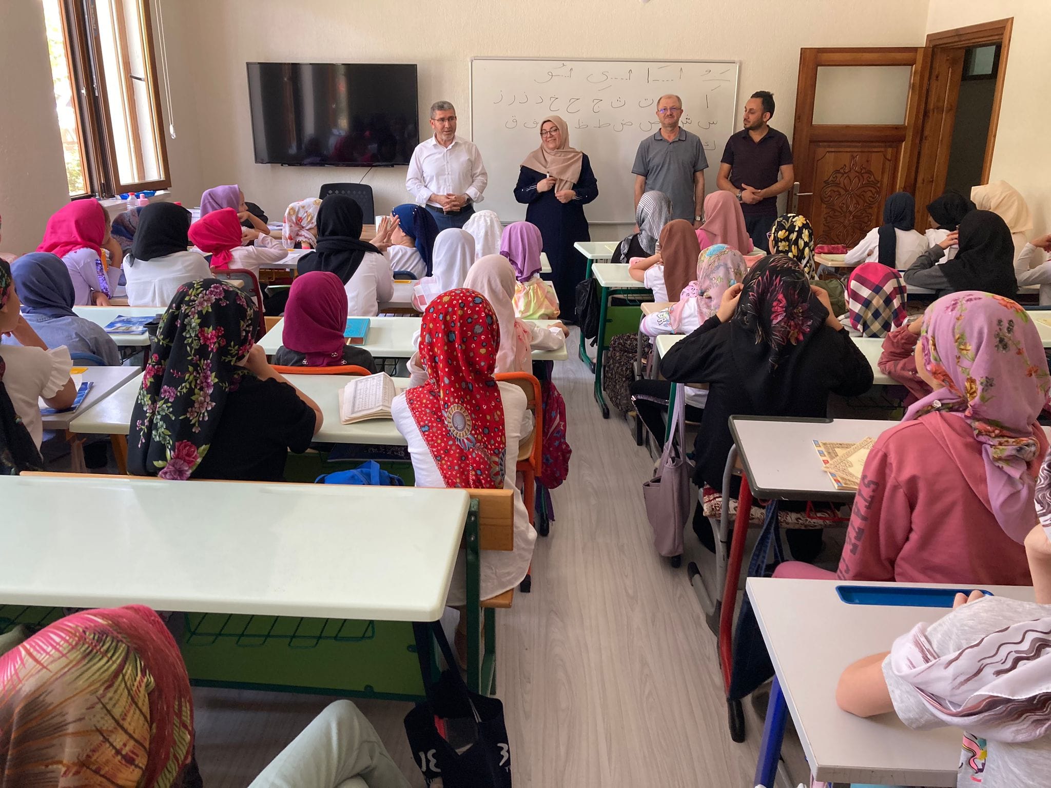 İl Müftü Vekili Harun Yılmaz, Yaz Kur'an Kursları Öğrencilerini Ziyaret Etti