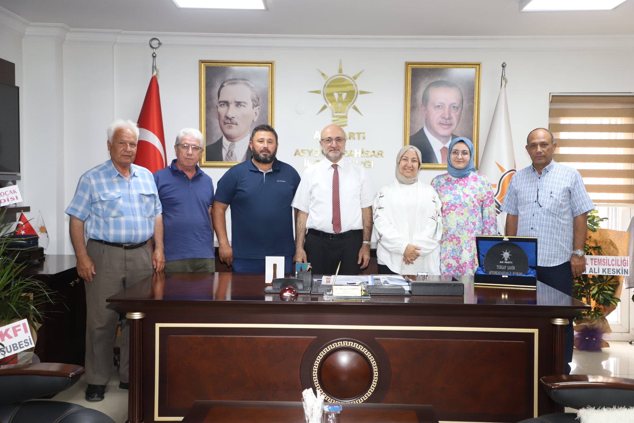 Başkan Kılınçarslan ve İlçe Başkanı Balaban’dan İl Başkanı Şahine Ziyaret