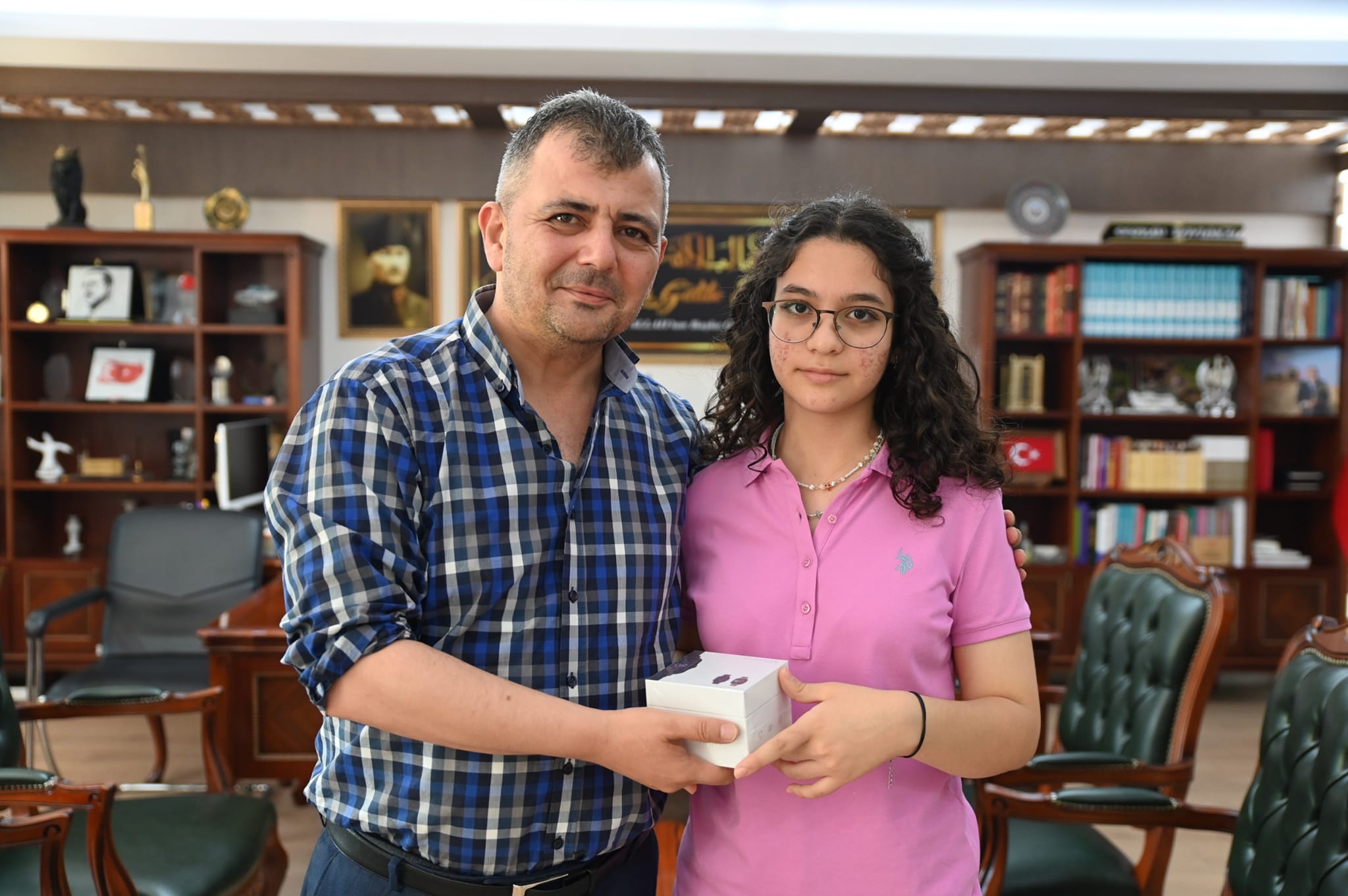 LGS Birincisinden Belediye Başkanı Serkan Koyuncu'ya Ziyaret