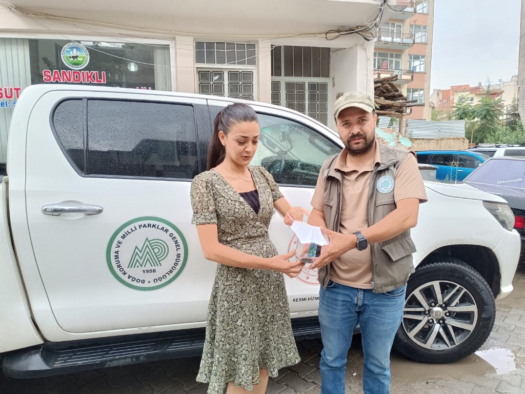 AFYON'DA BULUNAN CÜCE YARASA KORUMA ALTINA ALINDI