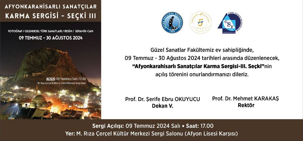 AFYONKARAHİSARLI SANATÇILARA AİT KARMA SERGİ AÇILIYOR
