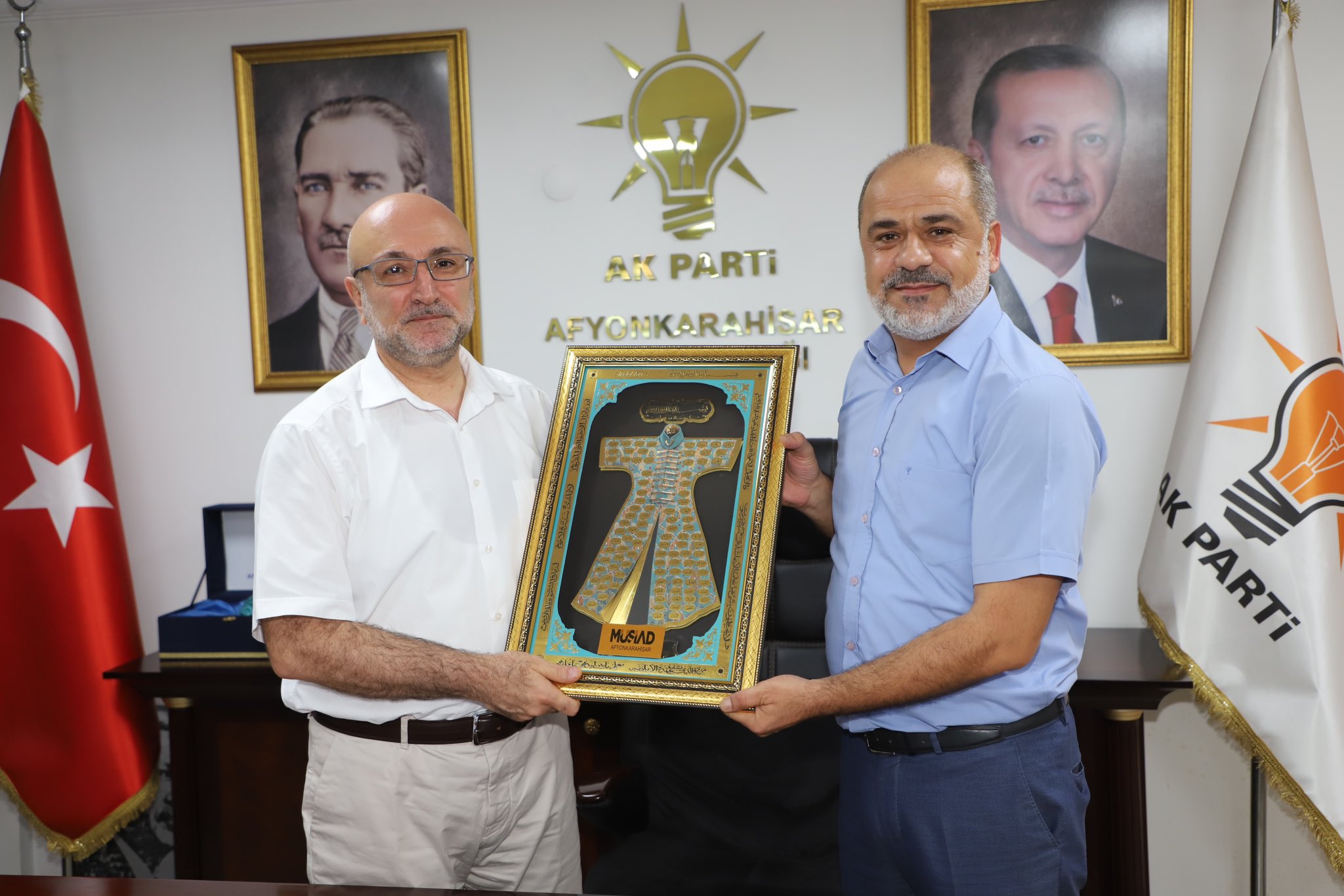 MÜSİAD Başkanı İşlek'ten İl Başkanı Şahin'e Ziyaret