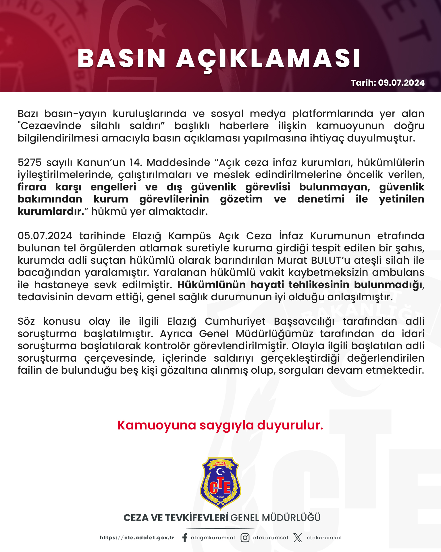 Cezaevine Girip Husumetlilerini Vurdular